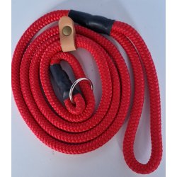 Gemina retriever line med lderstop 120 cm x 8 mm 