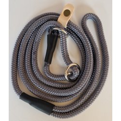 Den Moderne Gemina retriever line med indvendig metalstop og udvendig lderstop 130cm x 6/8/10 mm