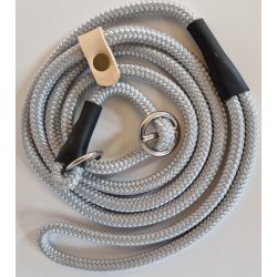 Den Moderne Gemina retriever line med indvendig metalstop og udvendig lderstop 130cm x 6/8/10 mm