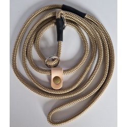 Den Moderne Gemina retriever line med indvendig metalstop og udvendig lderstop 130cm x 6/8/10 mm