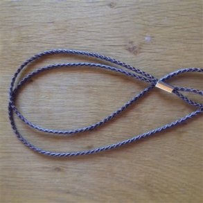 Gemina flettet lder fljtesnor 3-4 mm